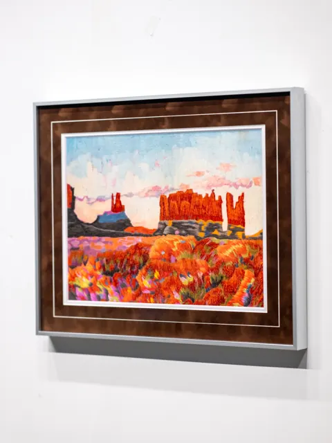田野风景 · 木框装裱 · 完整作品